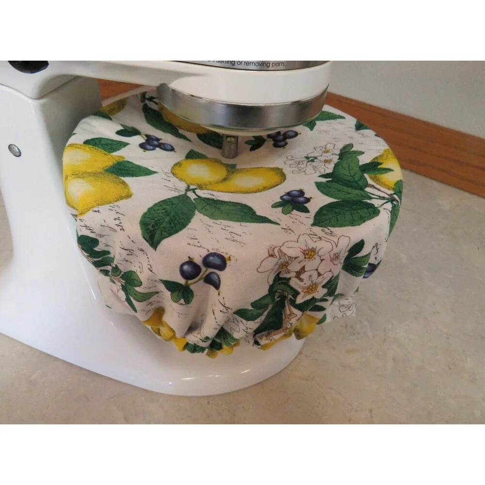Kitchenaid Bowl Cover, Lemon and Floral Reversible Mixer Cover